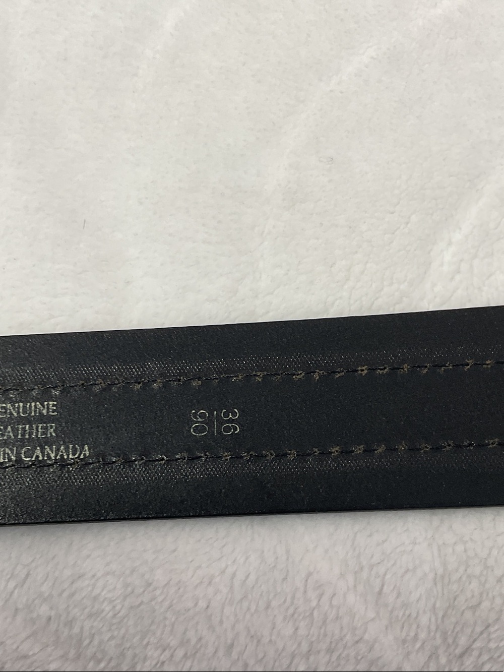 Men's Black Leather Belt - Picture 3 of 6